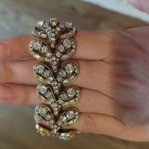 J.crew chunky crystal bracelet costume jewelry